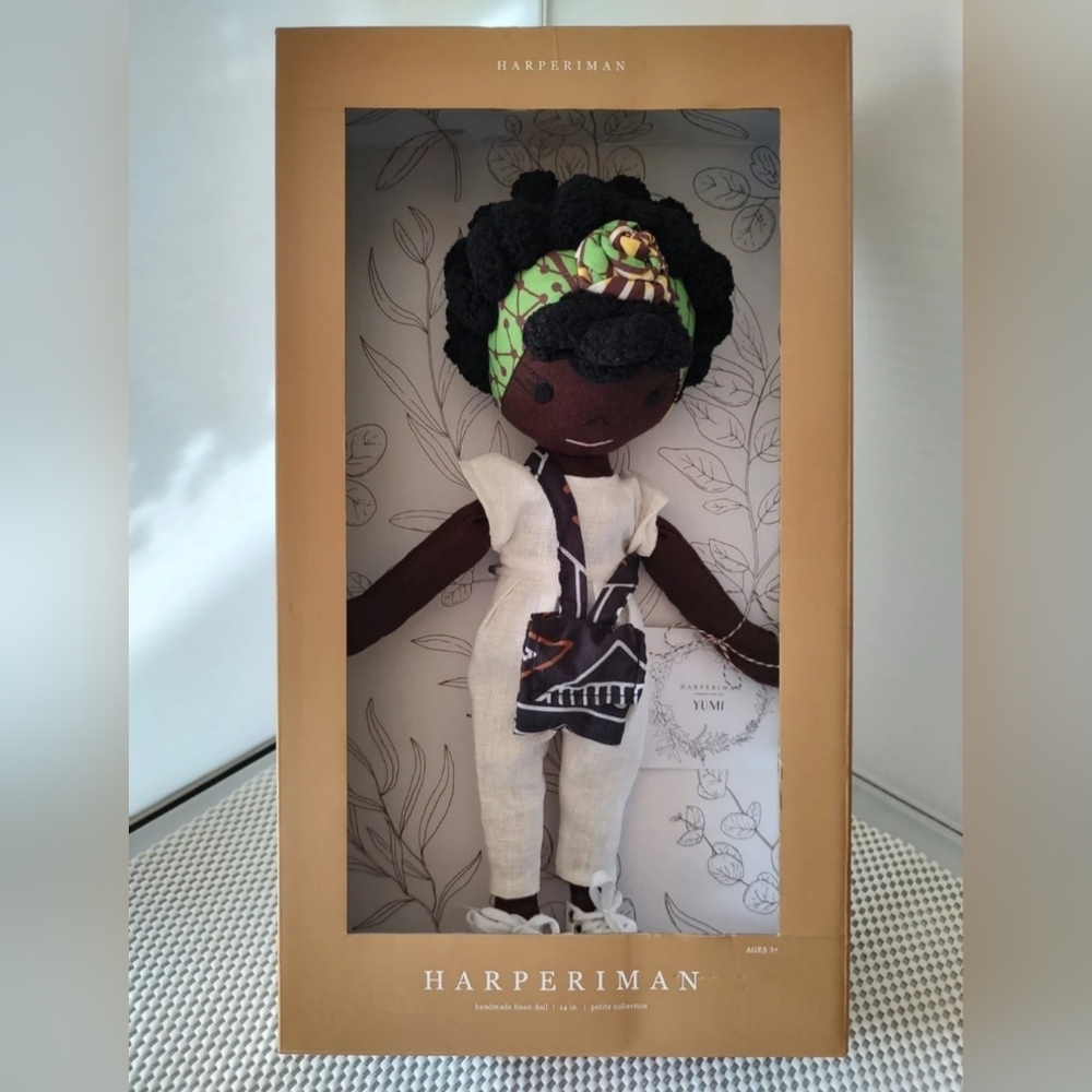 Harperiman Handmade Linen Doll 14 inches Petite Collection NWT